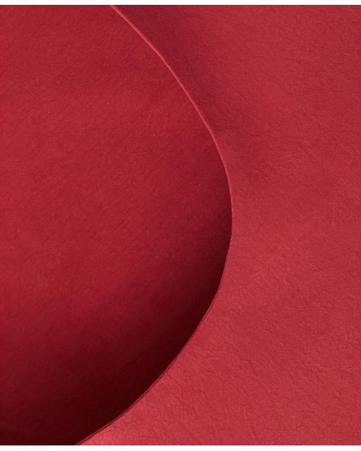 Mango Red Fitted Lyocell Top