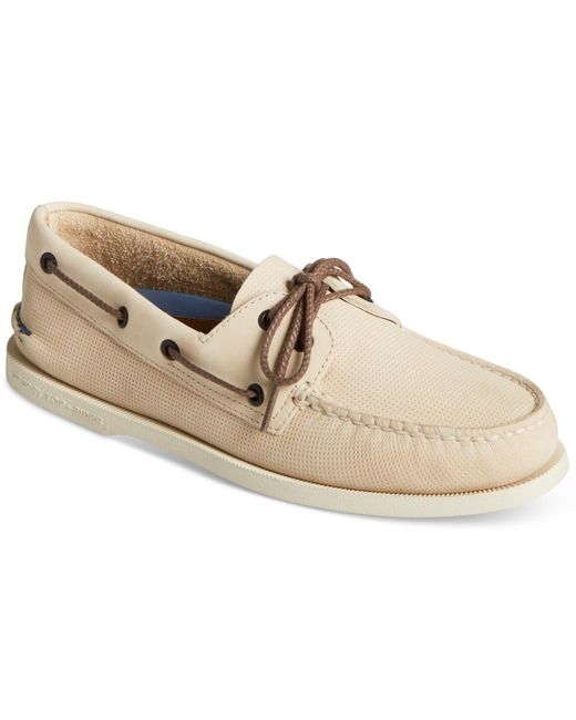 Sperry Top-Sider White Authentic Original 2-eye Lace-up Boat Shoes for men