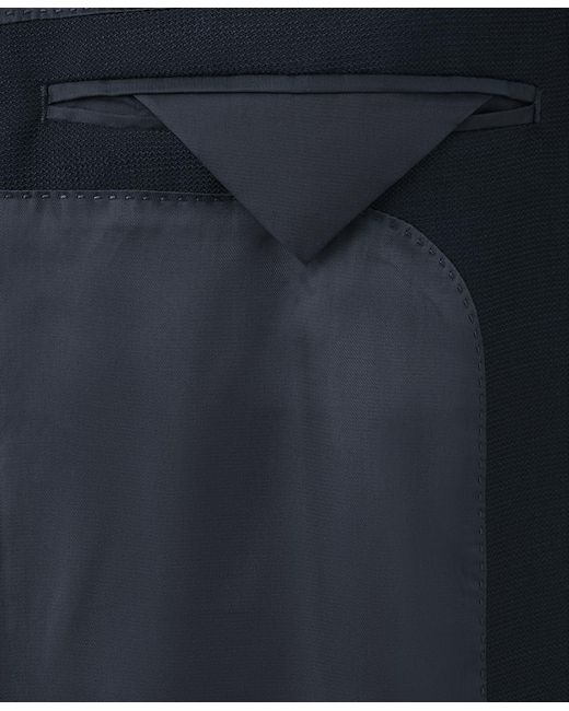 Mango Blue Pockets Slim-fit Blazer for men