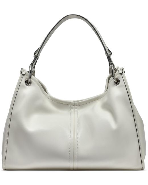 Karl Lagerfeld Gray Luciene Leather Tote Bag
