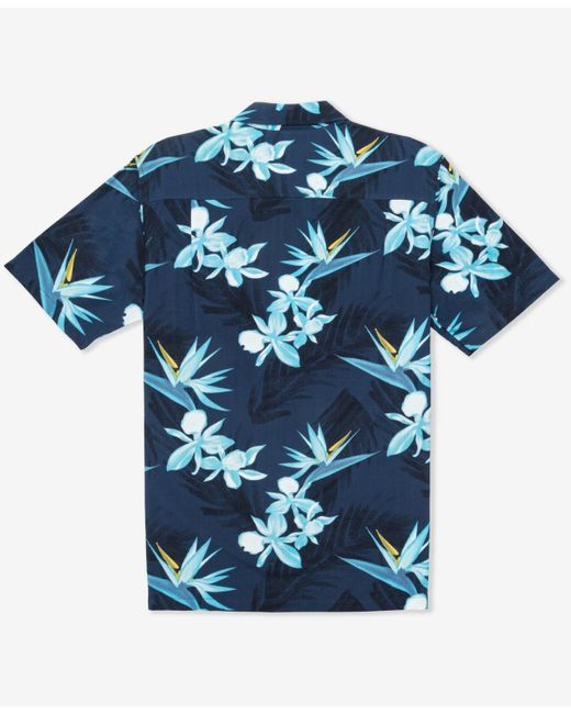 Hurley Blue Rincon Short Sleeve Shirt for men
