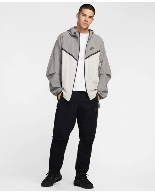 Nike White Woven Tech Pants for men