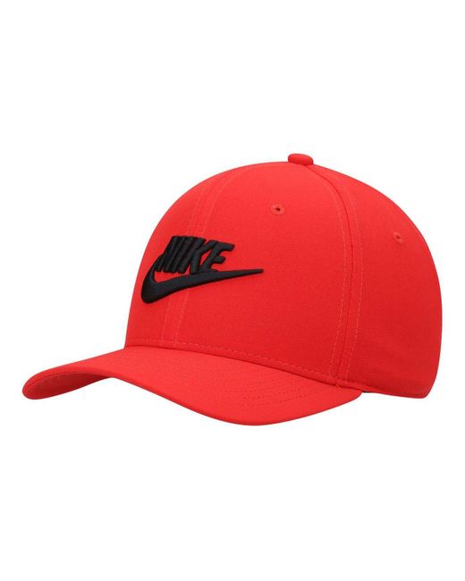 Nike Synthetic Red Classic99 Futura Swoosh Performance Flex Hat for Men ...
