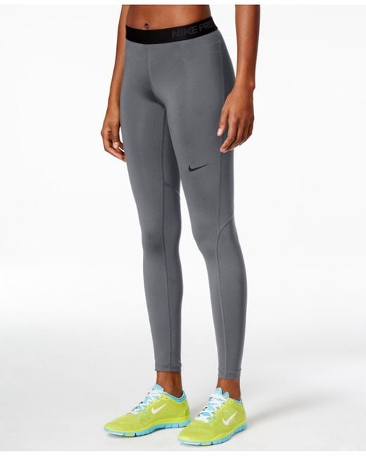 Nike Pro Leggings in Gray (Dark Grey) - Save 32% | Lyst