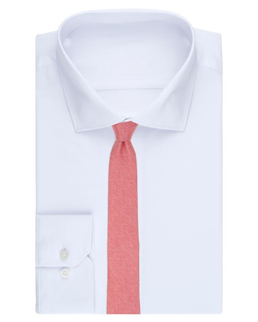 BarIII Pink Melange Chevron Solid Tie for men