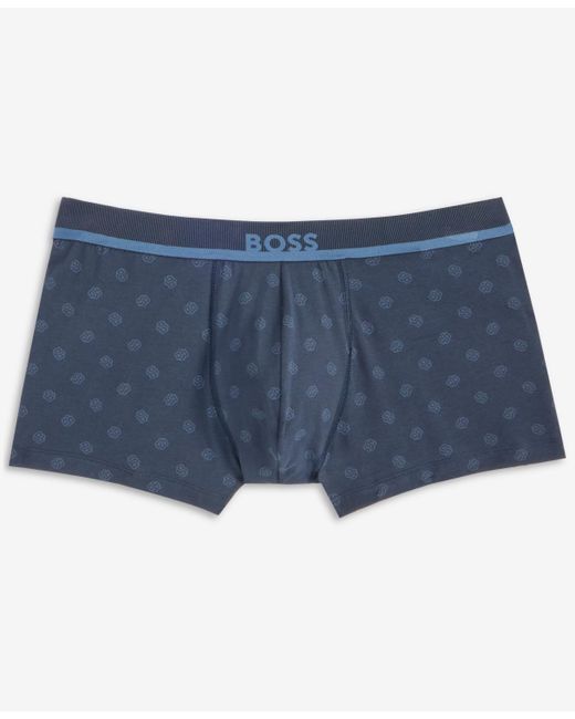 Boss Blue Boss By Printed Logo Trunks for men