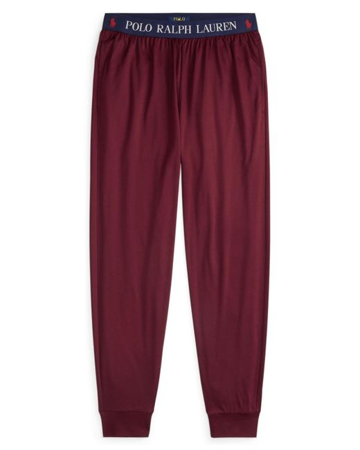 Polo Ralph Lauren Red Elastic Waist Pajama jogger Pants for men