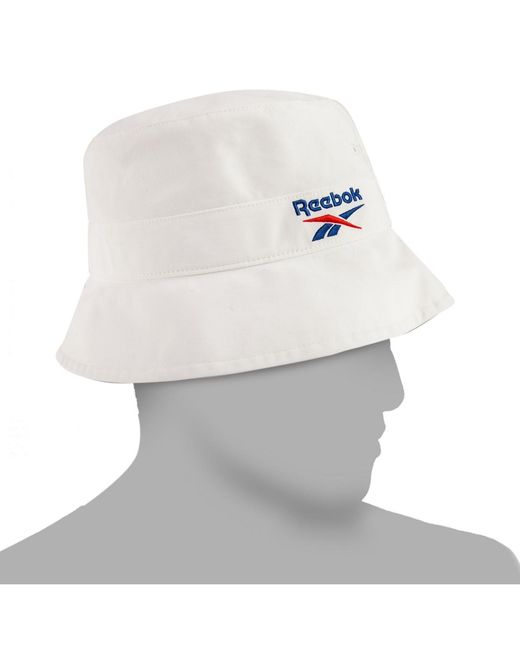 Reebok White Logo Bucket Hat