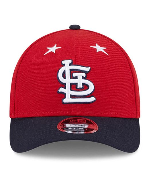 KTZ Red/navy St. Louis Cardinals 2025 Mlb All-star Game 9forty M-crown Adjustable Hat for men