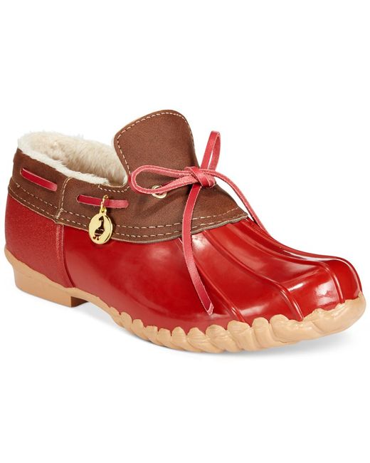 Red duck hot sale shoes