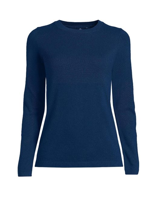 Lands' End Blue Cashmere Sweater