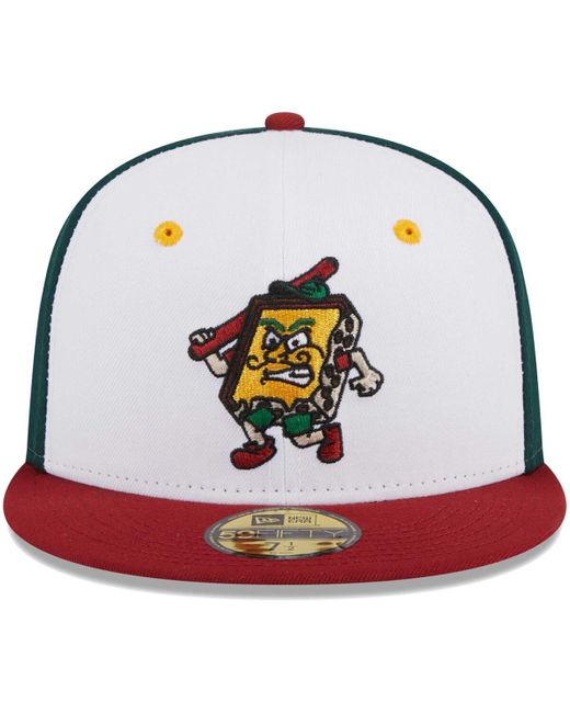 KTZ Green Altoona Curve Theme Nights Altoona Pizzas 59fifty Fitted Hat for men