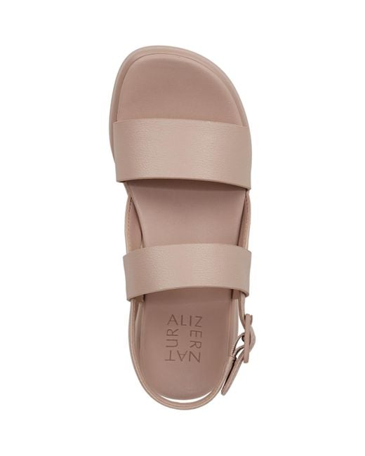 Naturalizer Pink Coast Slingback Wedge Sandals