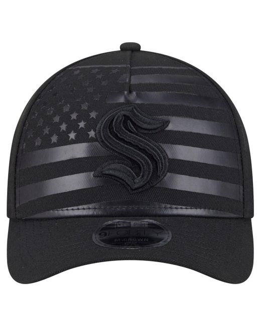 KTZ Blue Seattle Kraken Game Day Stealth Flag 9forty A-frame Adjustable Hat for men