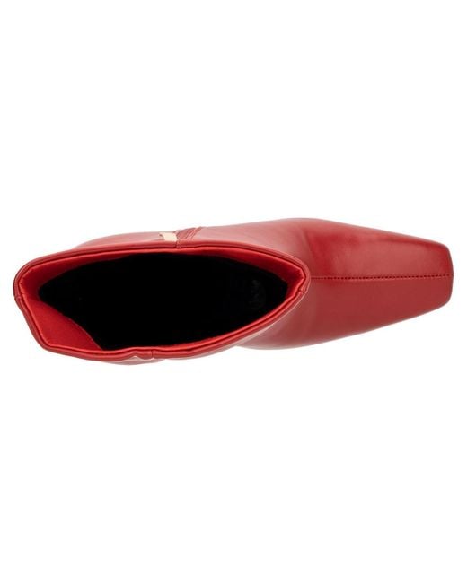TORGEIS Red Milan Mid Calf Boots