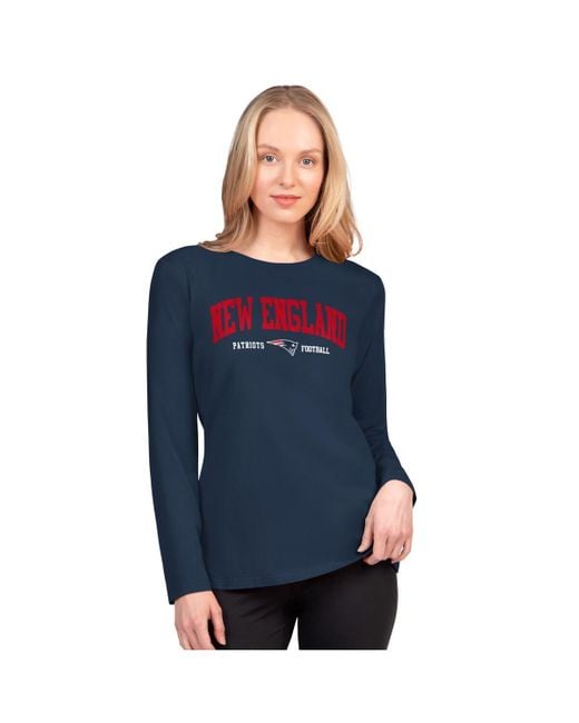 G-III 4Her by Carl Banks Blue New England Patriots Best Play Long Sleeve T-shirt