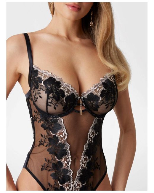 Guess Black Luisa Lace Bodysuit