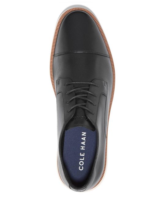 Cole Haan Black Cole Hann Davidson Grand Cap Toe Oxfords Shoe for men