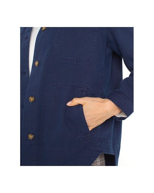 Liverpool Los Angeles Blue Button-front Shirt Jacket