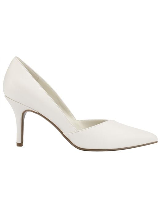 Marc Fisher White Tuscany Dress Pumps