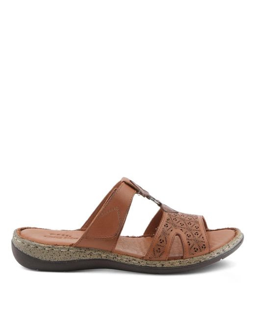 Spring Step Brown Virelle Slide