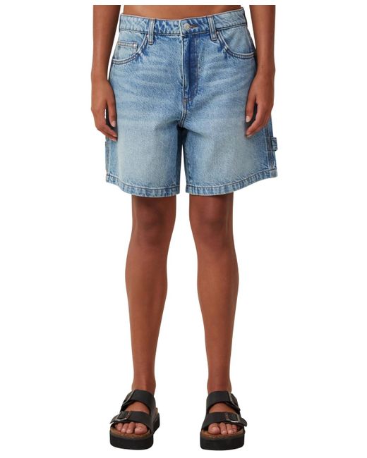 Cotton On Blue Relaxed Denim Shorts