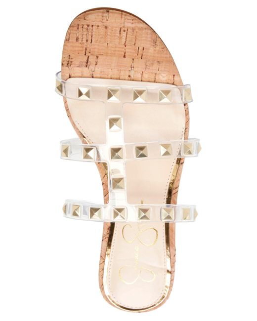 jessica simpson clear studded sandals