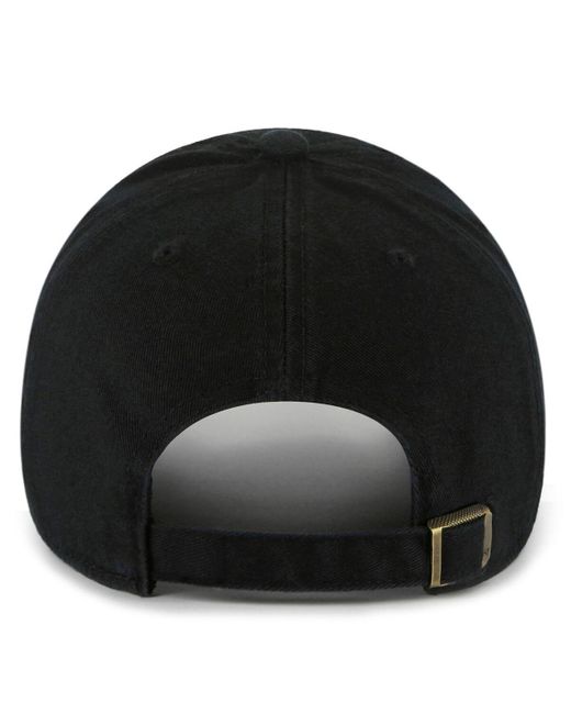 '47 Black Purdue Boilermakers Clean Up Adjustable Hat for men