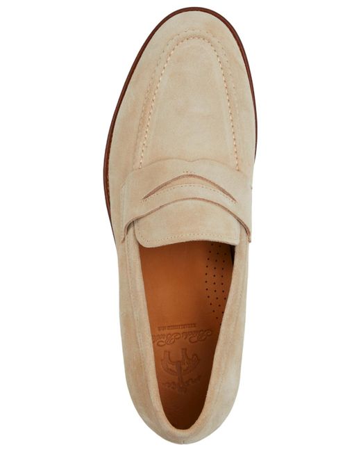 Brooks Brothers White Greenwich Slip On Penny Loafers for men