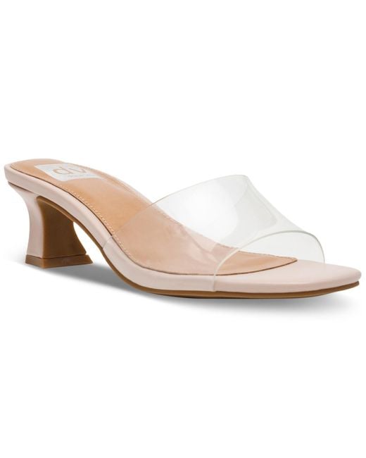 Dolce Vita White Brendah Slide Dress Sandals