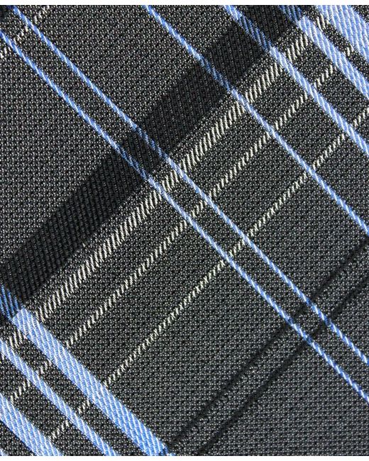 Steve Harvey Black Van Heusen Plaid Tie for men