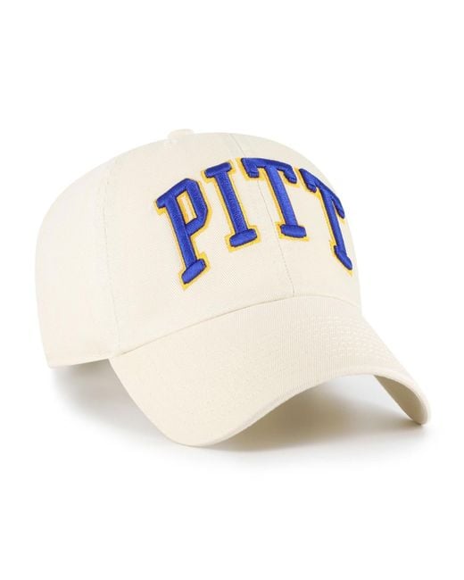 '47 White Pitt Panthers Vault Clean Up Adjustable Hat for men