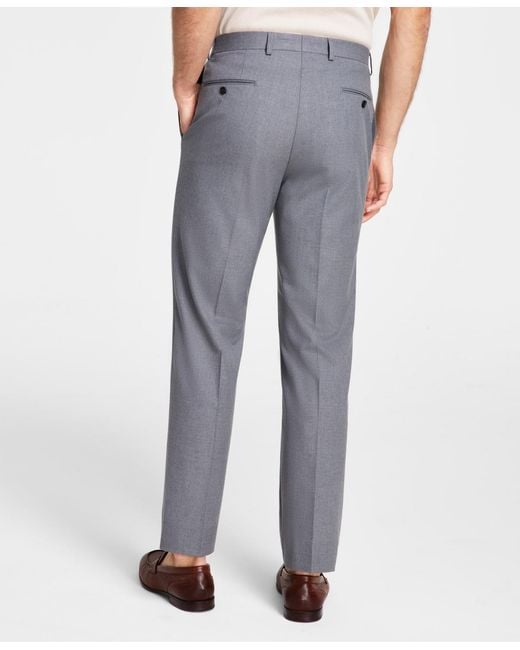 Michael Kors White Solid Classic Fit Pants for men