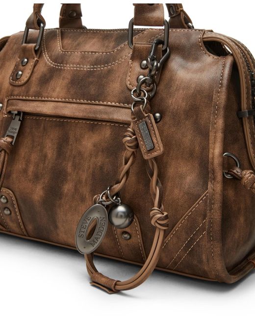 Steve Madden Brown briggs City Zipper Satchel Bag