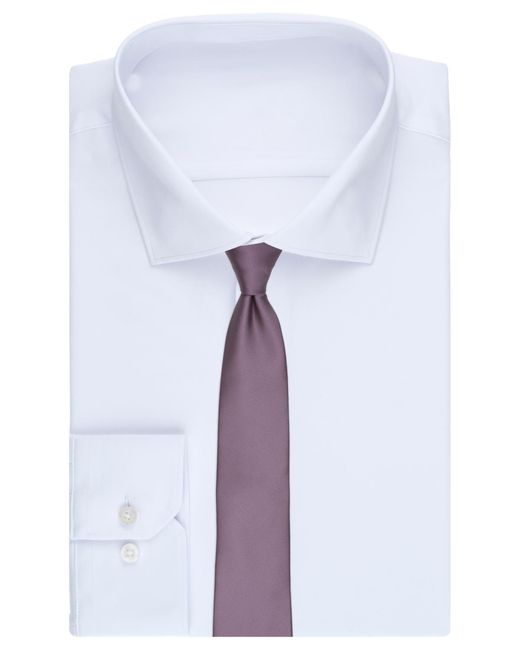 Alfani Purple Solid Texture Slim Tie for men