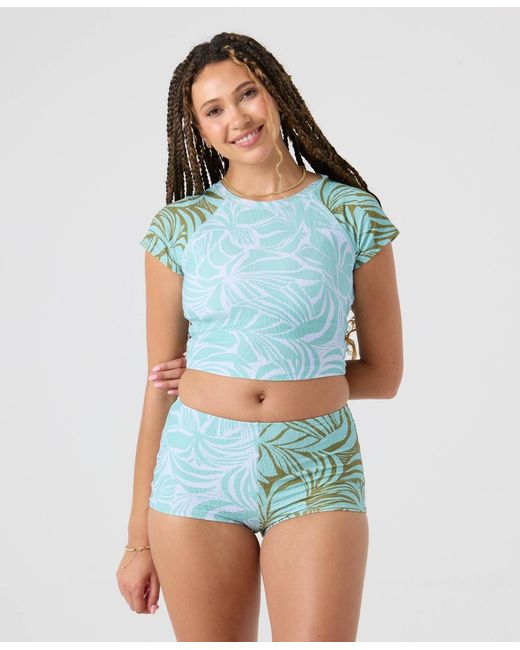 Roxy Blue Skimpy Coverage Boy Shorts