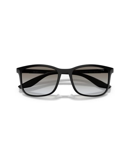 Prada Linea Rossa Black Large Sunglasses for men