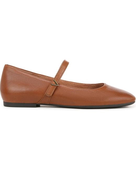Vionic Brown Alameda Mary Jane Flats