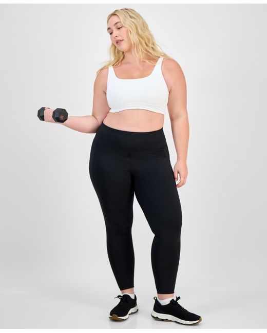 ID Ideology Black Plus Size Compression 7/8 leggings
