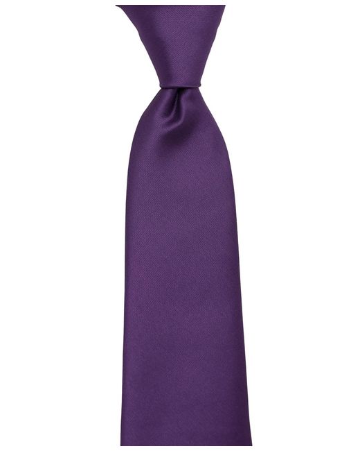 DKNY Purple Satin Solid Slim Tie for men
