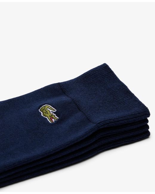 Lacoste Blue 2-pack High Height Crew Socks Set