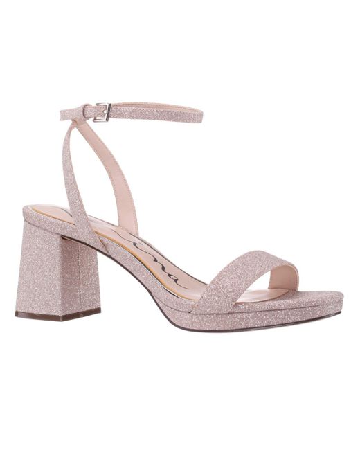 Nina Pink Bergen Block Heel Dress Sandals