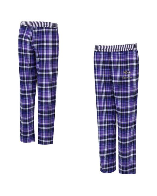 Concepts Sport Blue Baltimore Ravens Laney Plaid Tri-blend Pants