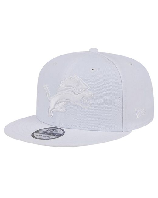 KTZ White Detroit Lions Main On 9fifty Snapback Hat for men