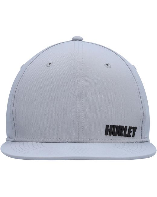 Hurley Gray Phantom Ridge Zipperback Adjustable Hat for men