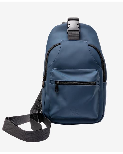 Xray Jeans Blue X-ray Pu Sling Backpack for men