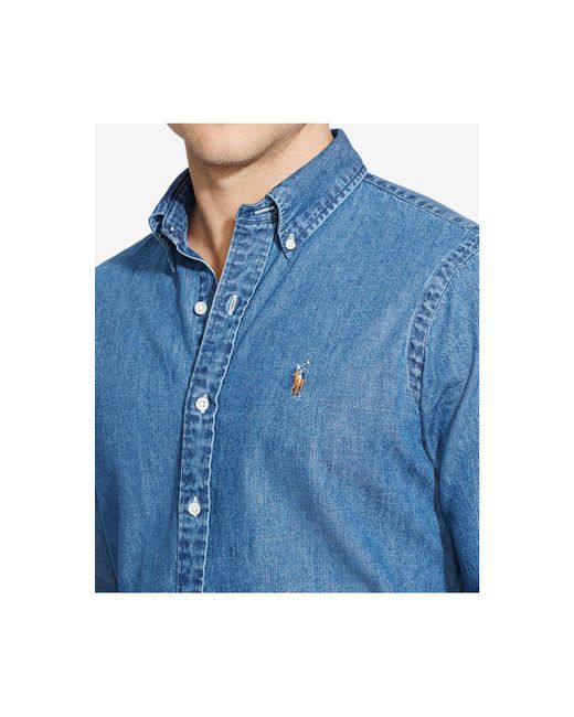 ralph denim shirt