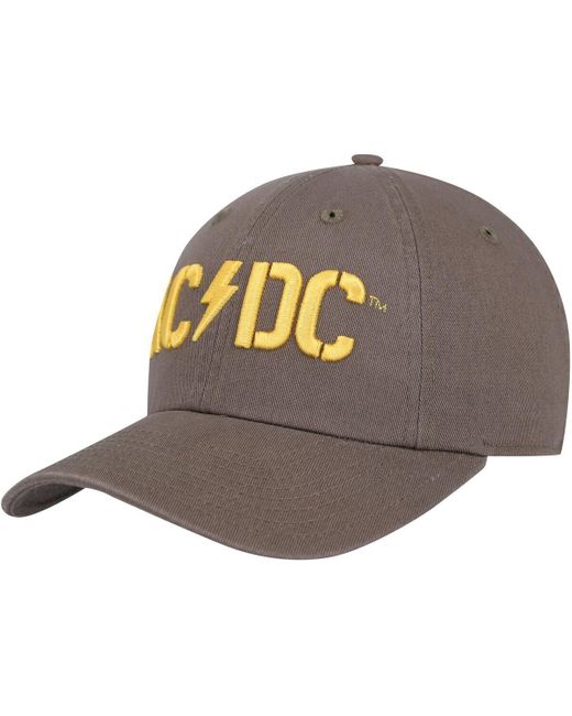 American Needle Ac/dc Ballpark Adjustable Hat in Gray for Men | Lyst