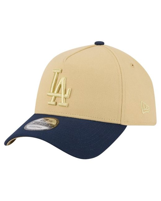 KTZ Blue Gold/navy Los Angeles Dodgers X La 84 9forty Adjustable Hat for men