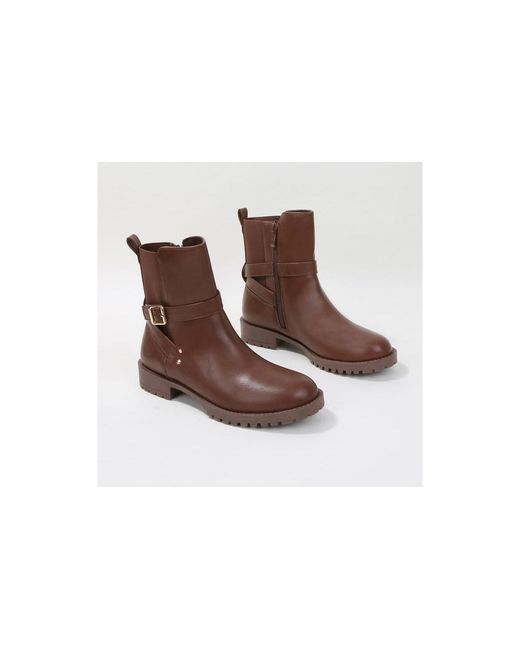 BERNESS Brown Parvin Moto Booties